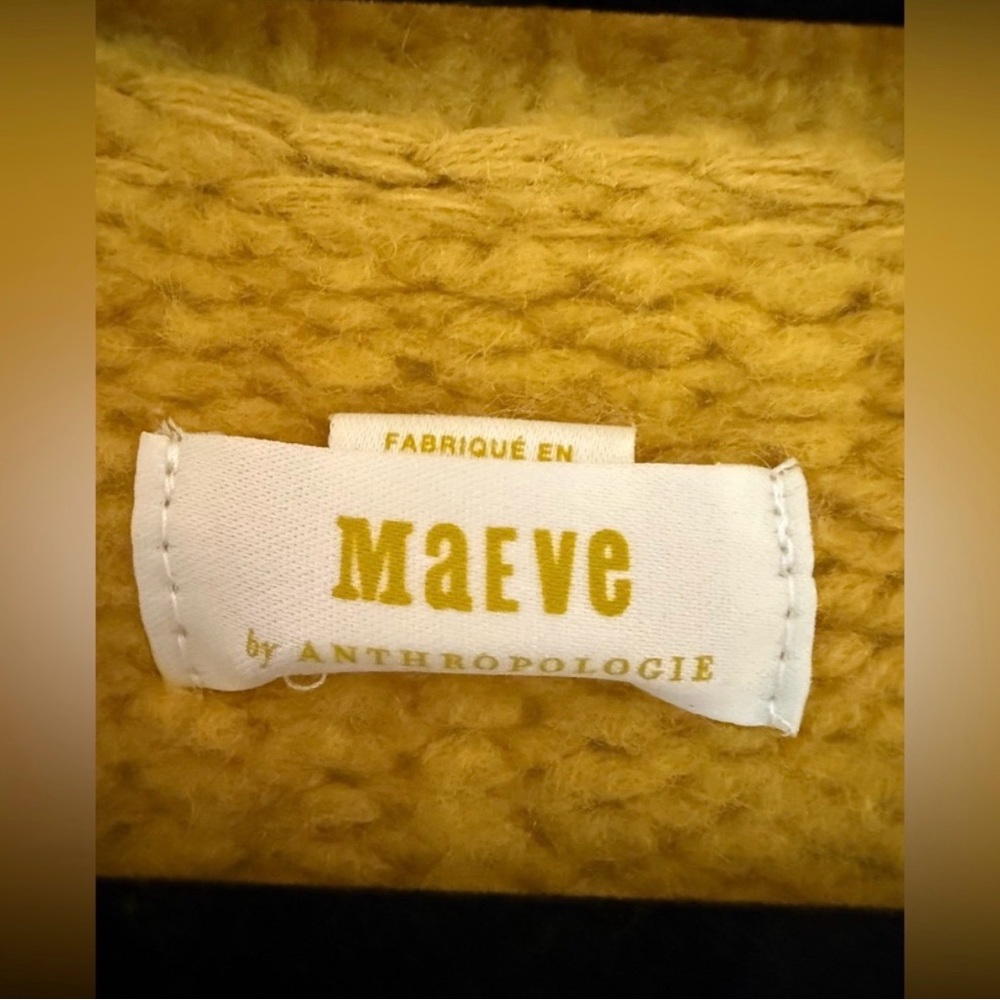 Yellow Maeve Bunny Cardigan Sweater - Picture 3 of 5
